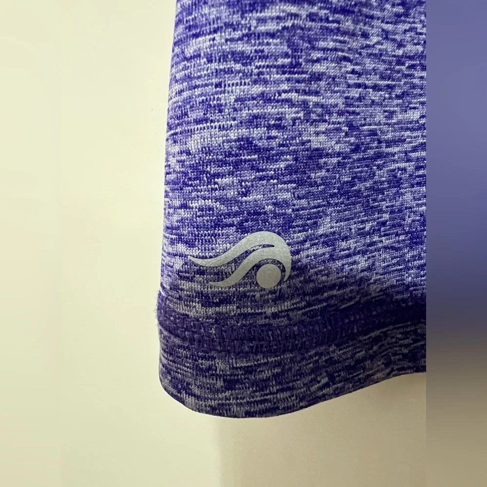 NEW Ideology Heathered Purple Tank Top Keyhole Back